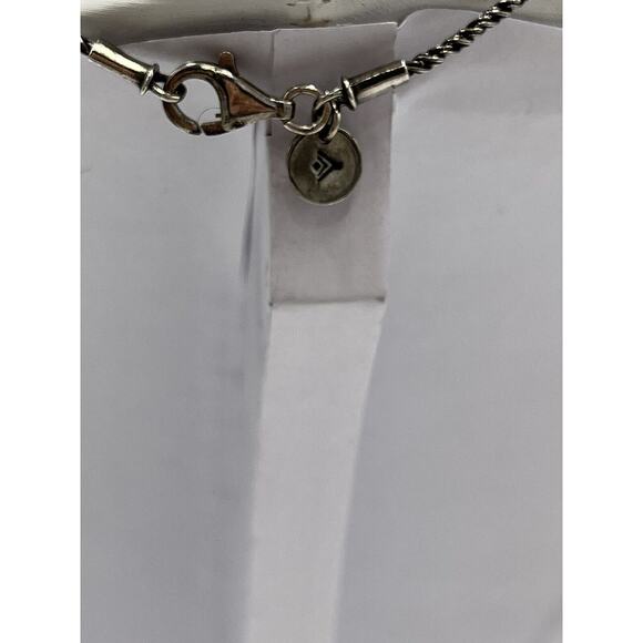 Silpada N1585 Sterling Silver 925 Filigree Heart Pendant Rope Chain Necklace - Picture 1 of 8
